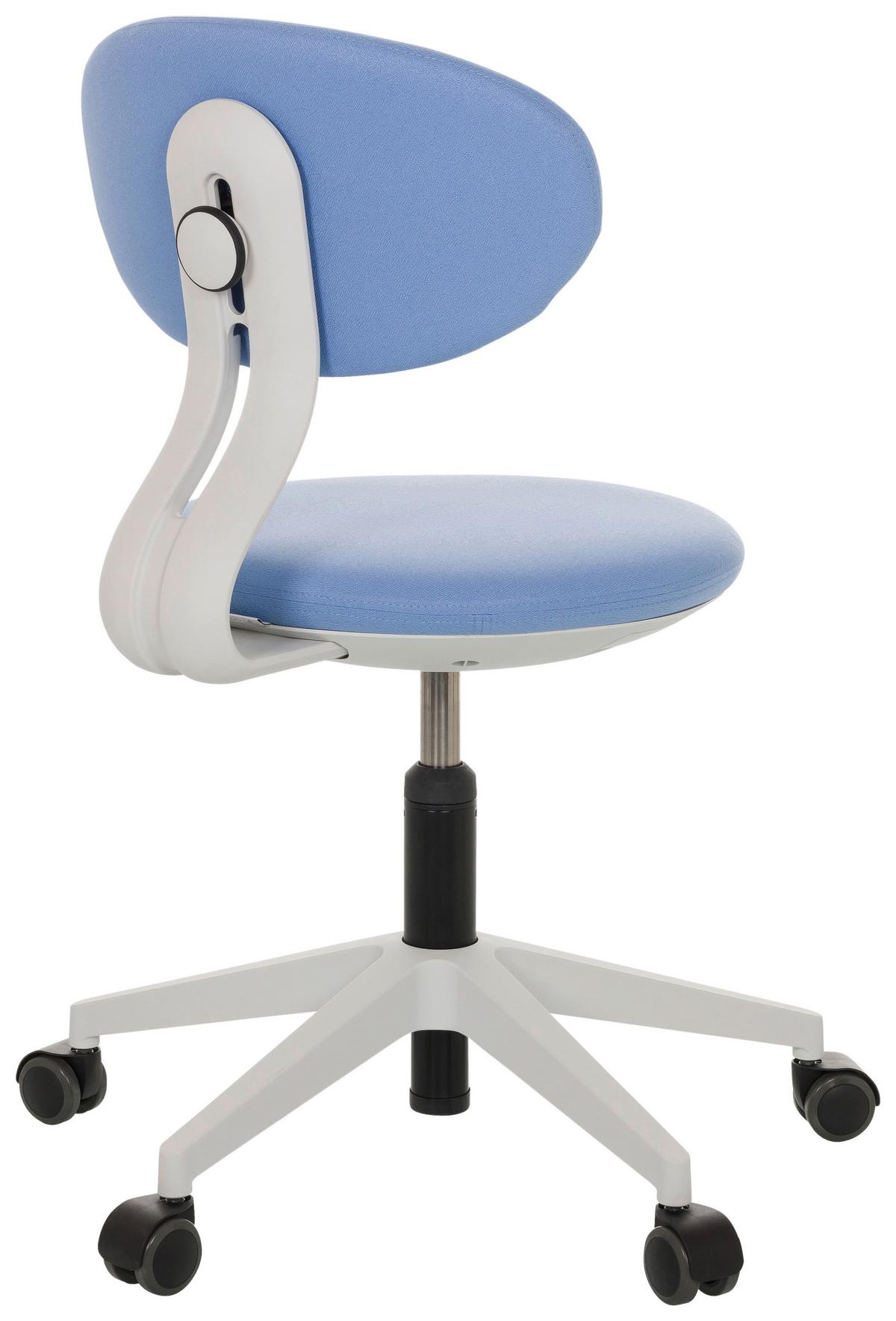 Jugenddrehstuhl Minimovo ca.42x66-87x52cm Blau - Blau/Grau, Basics, Kunststoff/Textil (42/66-87/52cm) - MID.YOU