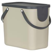 SORTOWNIK ODPADÓW 1024907422 - beżowy, Basics, tworzywo sztuczne (23,5/34/40cm) - Rotho