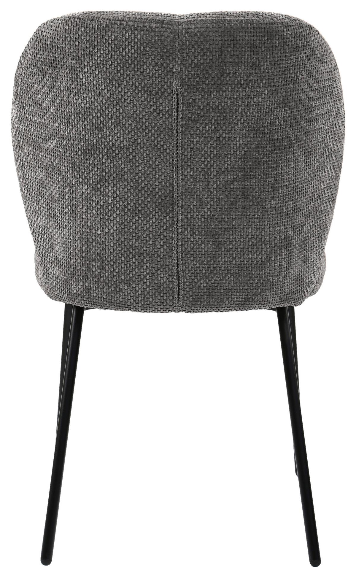 Stuhl Mara Grau/Schwarz - Schwarz/Grau, LIFESTYLE, Holz/Textil (52/87/64cm) - Mömax