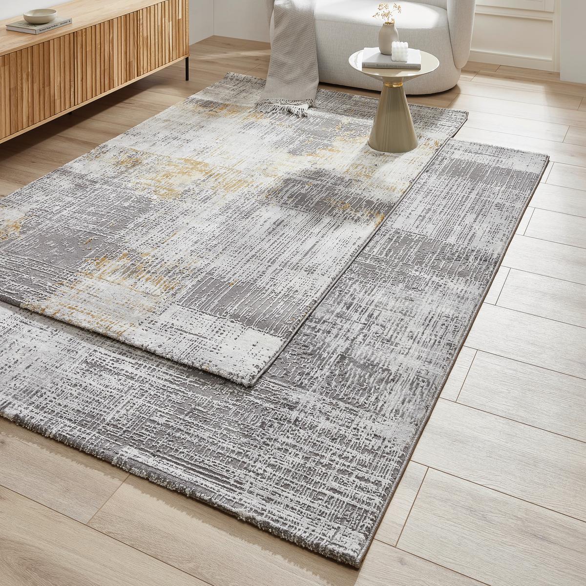 DYWAN VINTAGE MALAGA - szary, Design, tkanina (133/190cm) - Novel