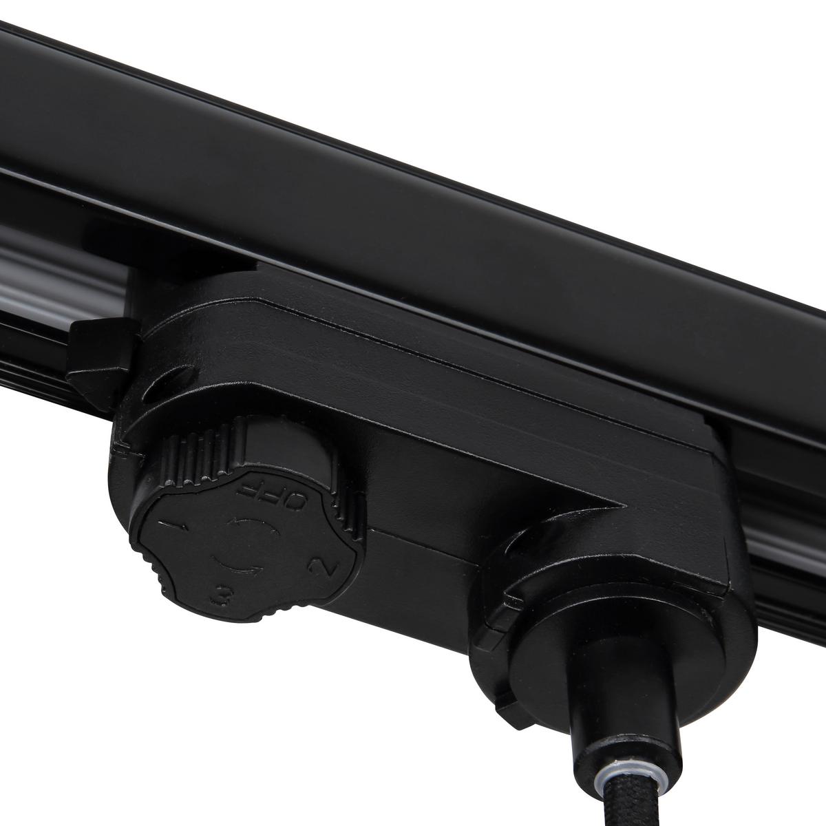 Hängeleuchte Blama max. 60 Watt - Schwarz, Basics, Glas/Kunststoff (193/25/120cm) - Globo