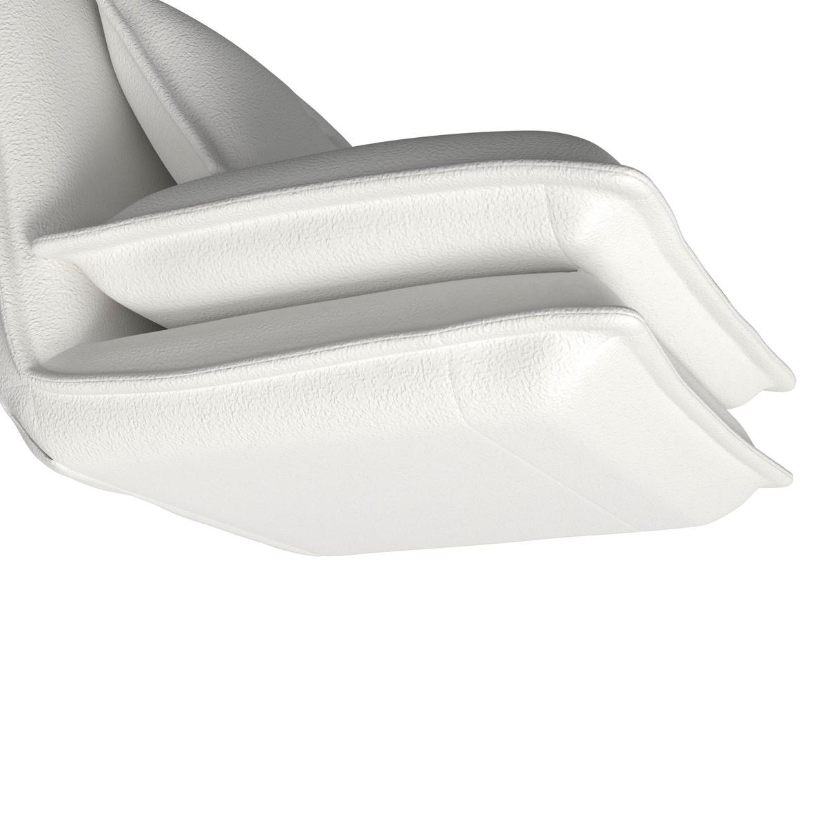 Fotelj S Funkcijo Ležišča Tamara, Bela - bela, Moderno, kovina/tekstil (82/31/69cm) - Bessagi Home