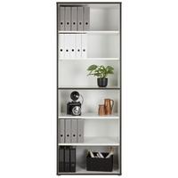 Polica Keflavik - bijela/siva, Moderno, drvni materijal (84,5/226,5/41,5cm) - Modern Living