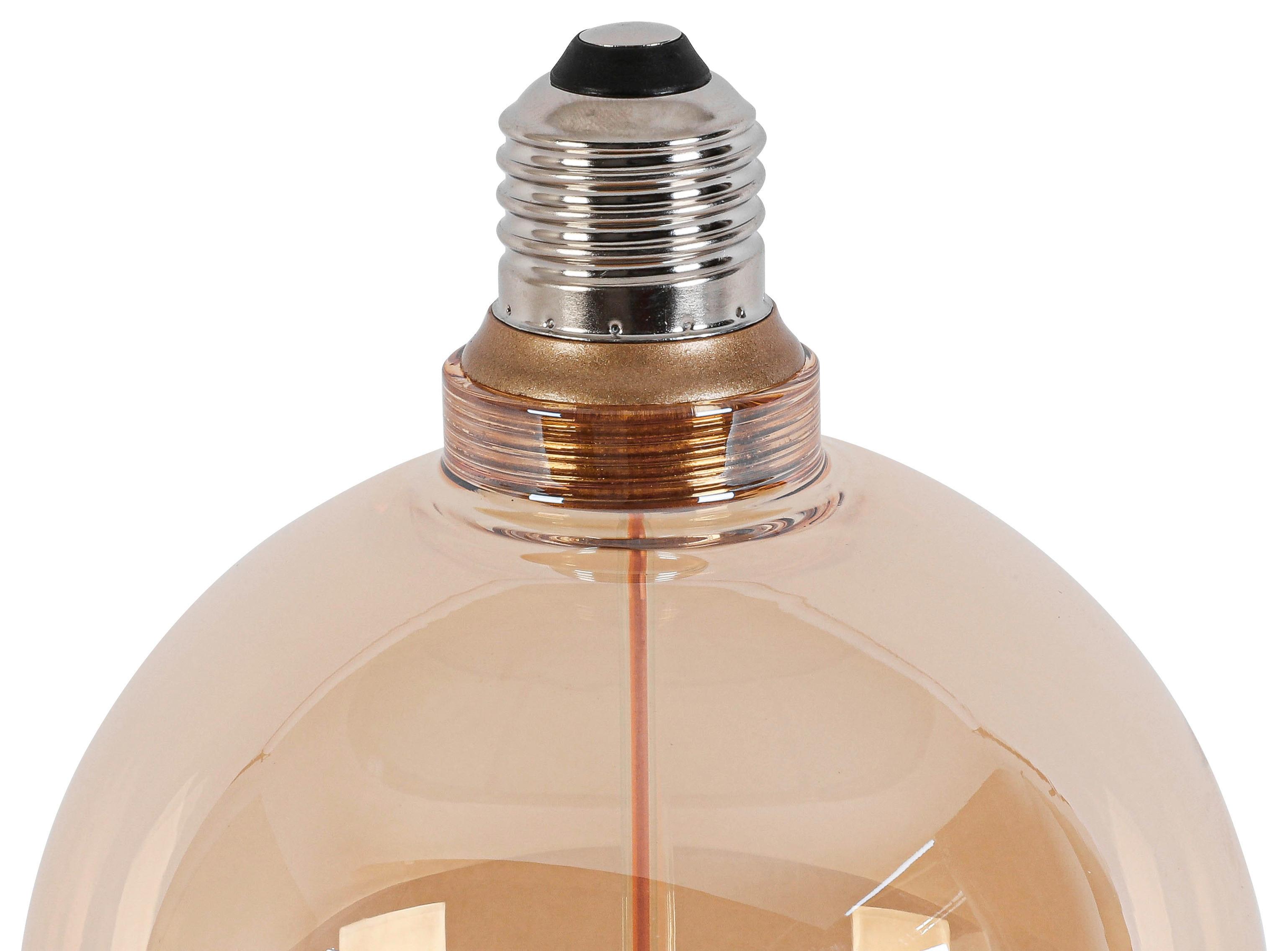 LED-LJUSKÄLLA C82222MM - bärnstensfärgad, Klassisk, metall/glas (12,5/16,6cm) - Mömax