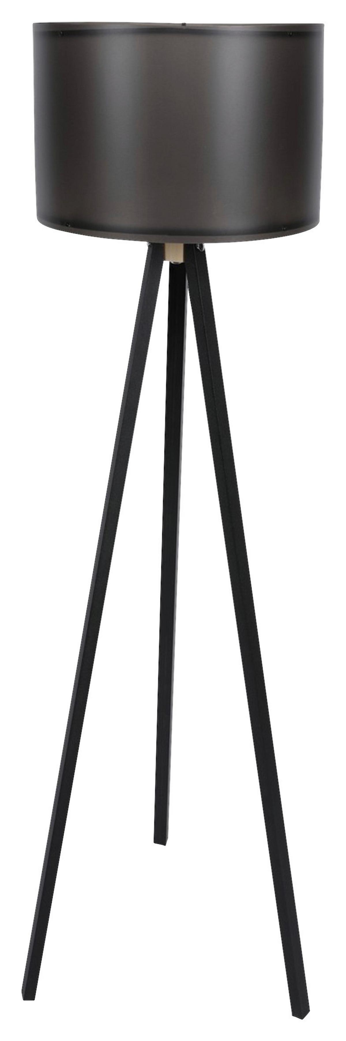 LAMPA STOJĄCA 3808007301 - czarny, Trend, materiał drewnopochodny/tworzywo sztuczne (38/145cm) - P & B