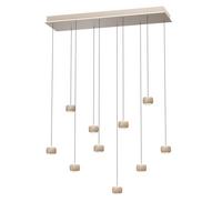 LAMPA WISZĄCA LED 7039-1013 QUIBERON - kolor piaskowy, Design, metal (110/31/180cm)