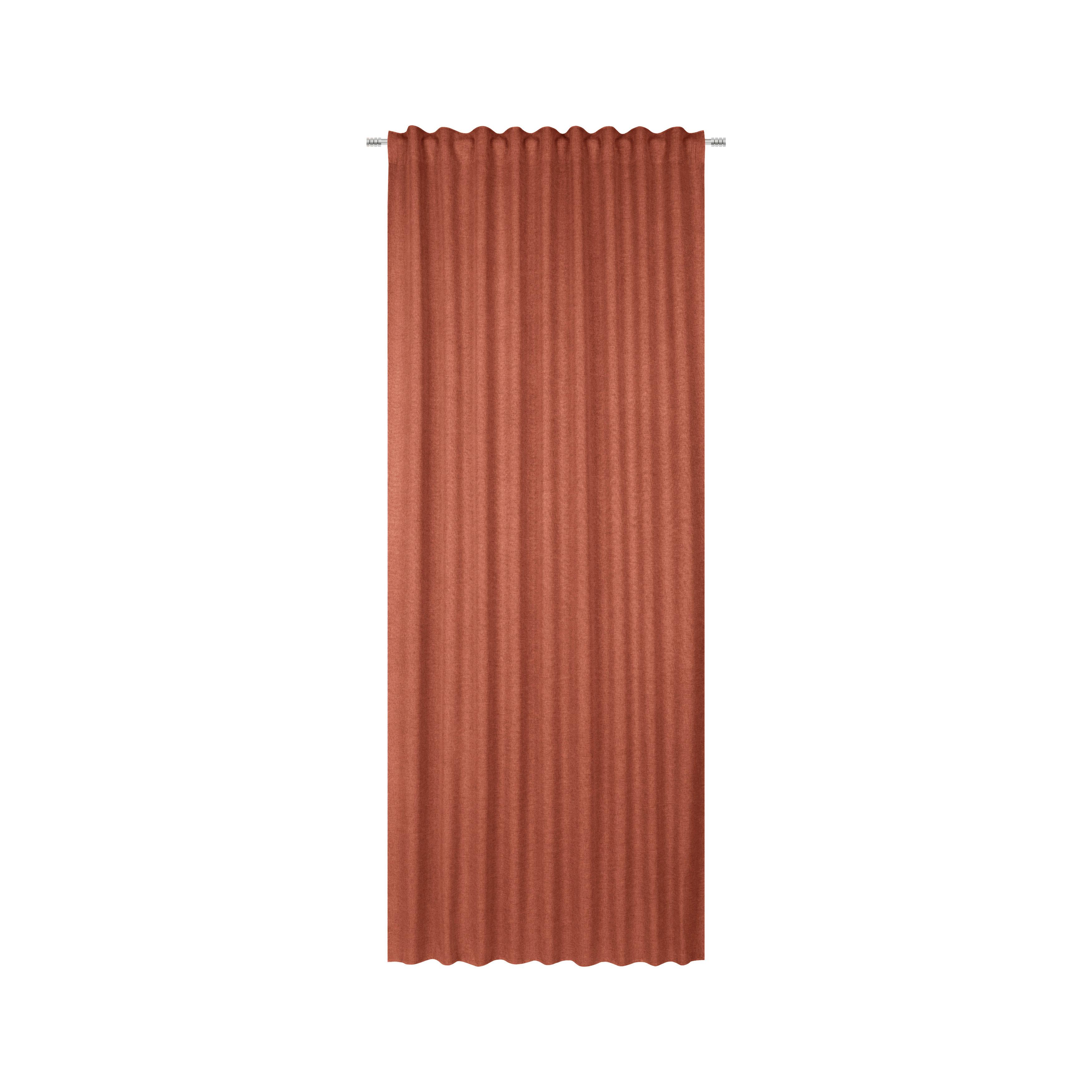KONČANA ZAVESA ULRICH - opečnato rjava, tekstil (135/245cm) - Modern Living