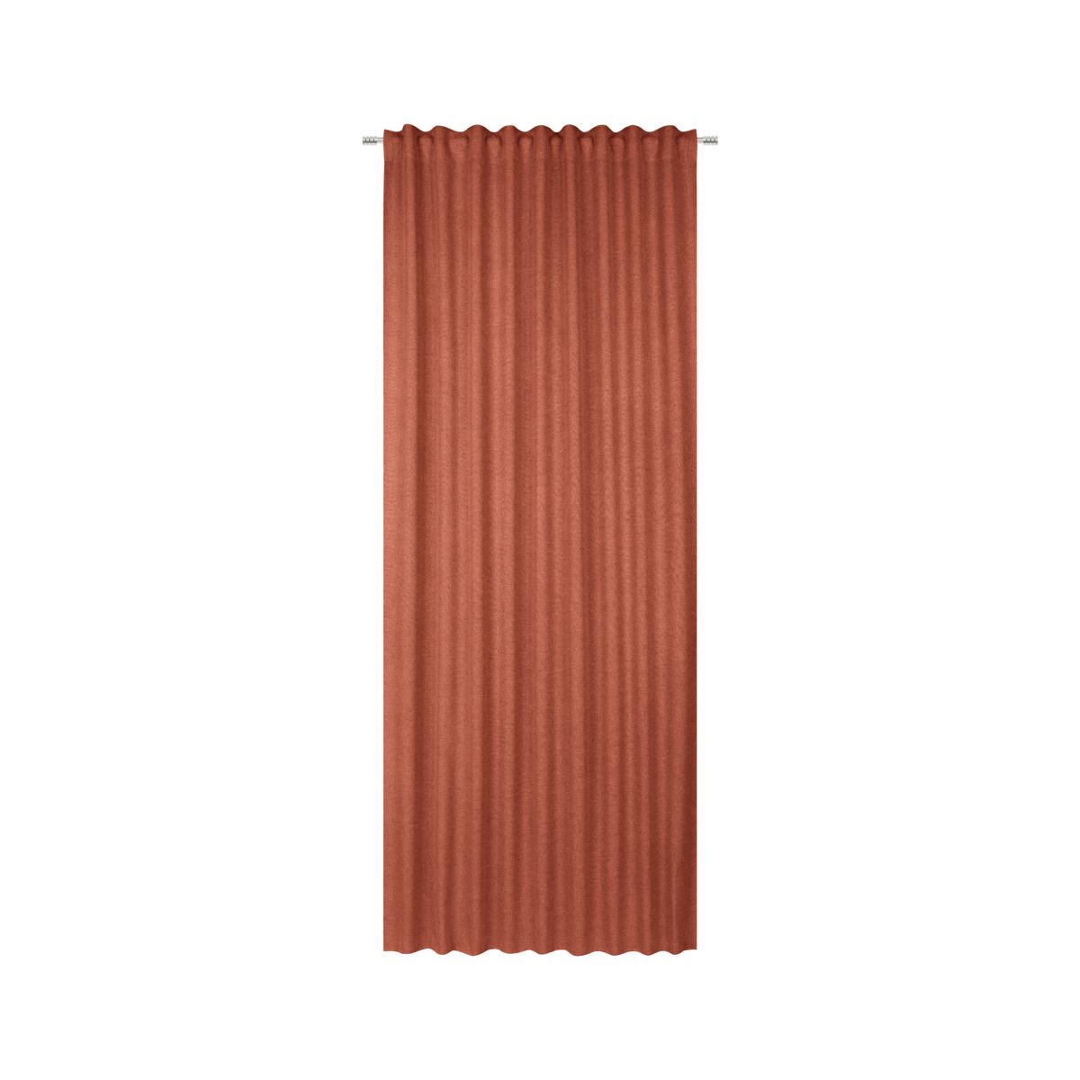 KONČANA ZAVESA ULRICH - opečnato rjava, tekstil (135/245cm) - Modern Living
