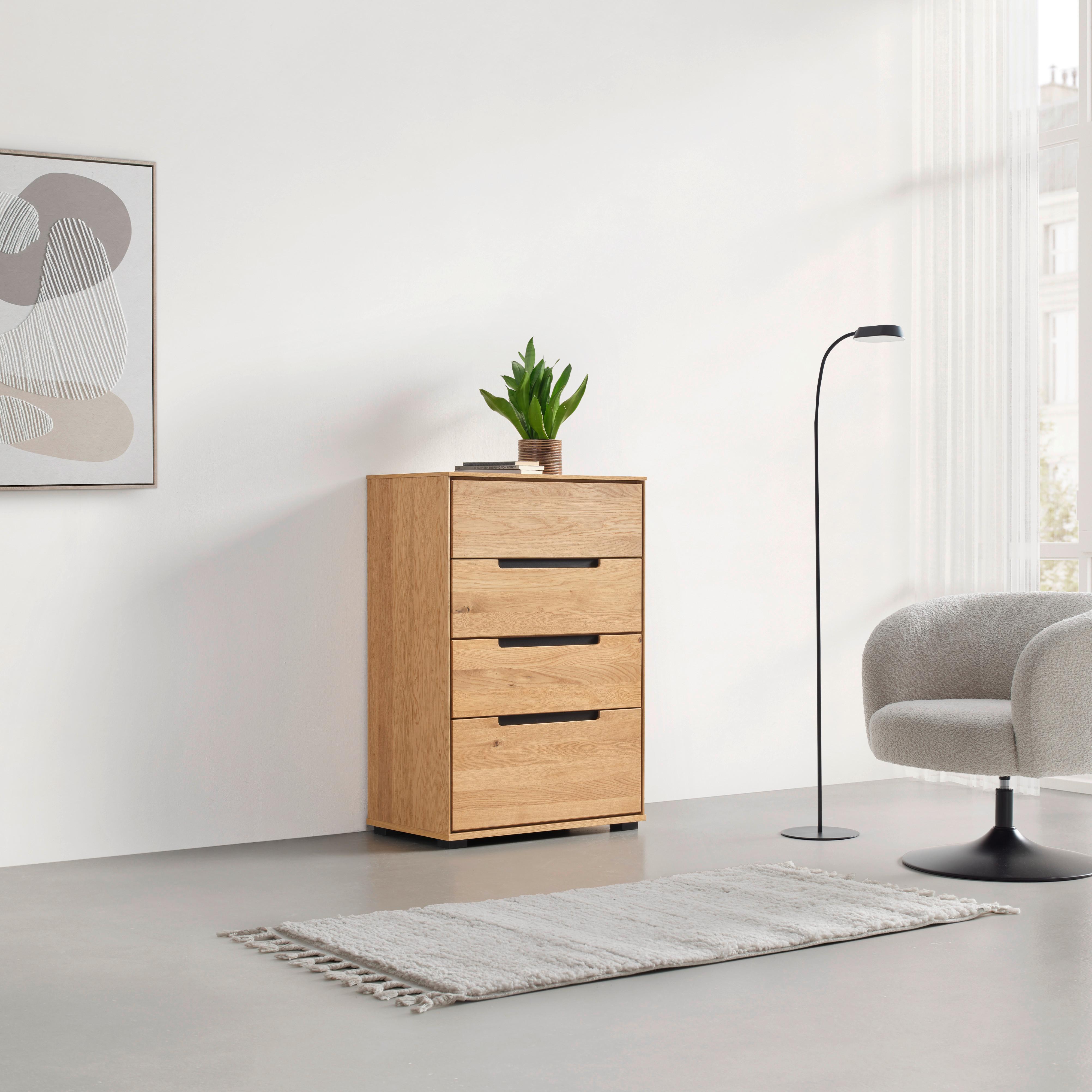 Kommode Lola Wildeiche - Lifestyle, Holz/Kunststoff (70/102/40,5cm) - ecoTree
