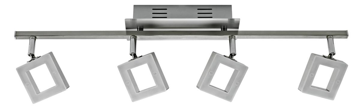 LAMPA REFLEKTOROWA LED REAL II *SBN* - kolor aluminiowy/kolor niklowy, Basics, tworzywo sztuczne/metal (67,5cm) - Novel