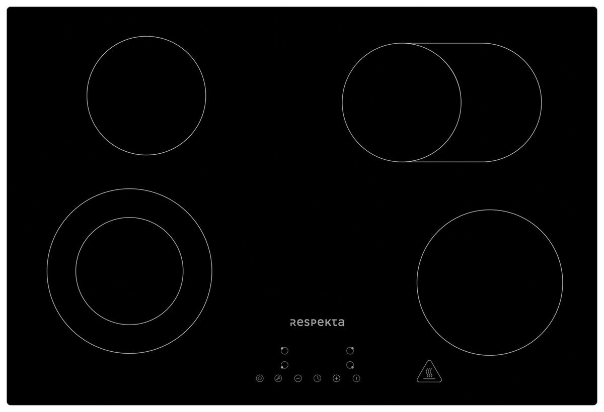 Backofenset ASET7007700 ca. 59,5/59,5/56,5 cm Schwarz - Schwarz, Trend, Glas/Metall (59,5/59,5/56,5cm) - Respekta