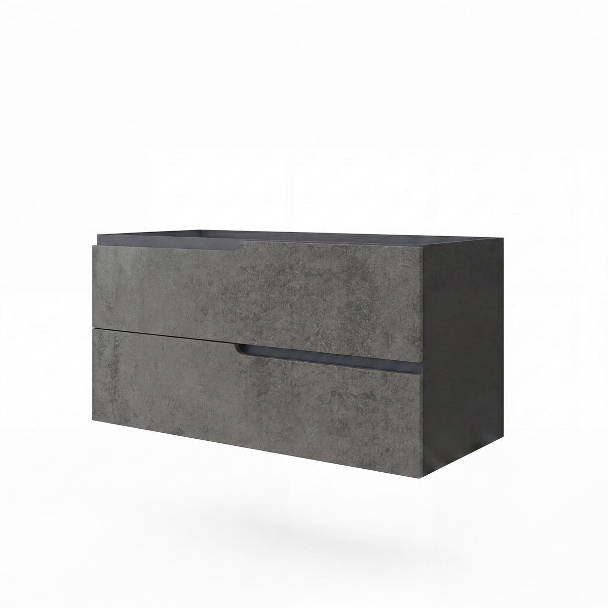 Bază pentru lavoar Winter - antracit/negru, Modern, material pe bază de lemn (100/51/46cm)