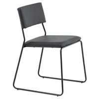 STUHL-SET KENTH - Schwarz, Design, Textil/Metall (40/76/52cm) - Livetastic