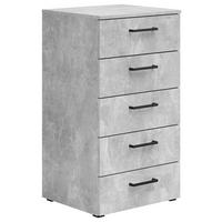 Kommode Multistauraum Betonoptik - Anthrazit/Schwarz, MODERN, Holzwerkstoff/Kunststoff (45/83/40cm) - Mömax