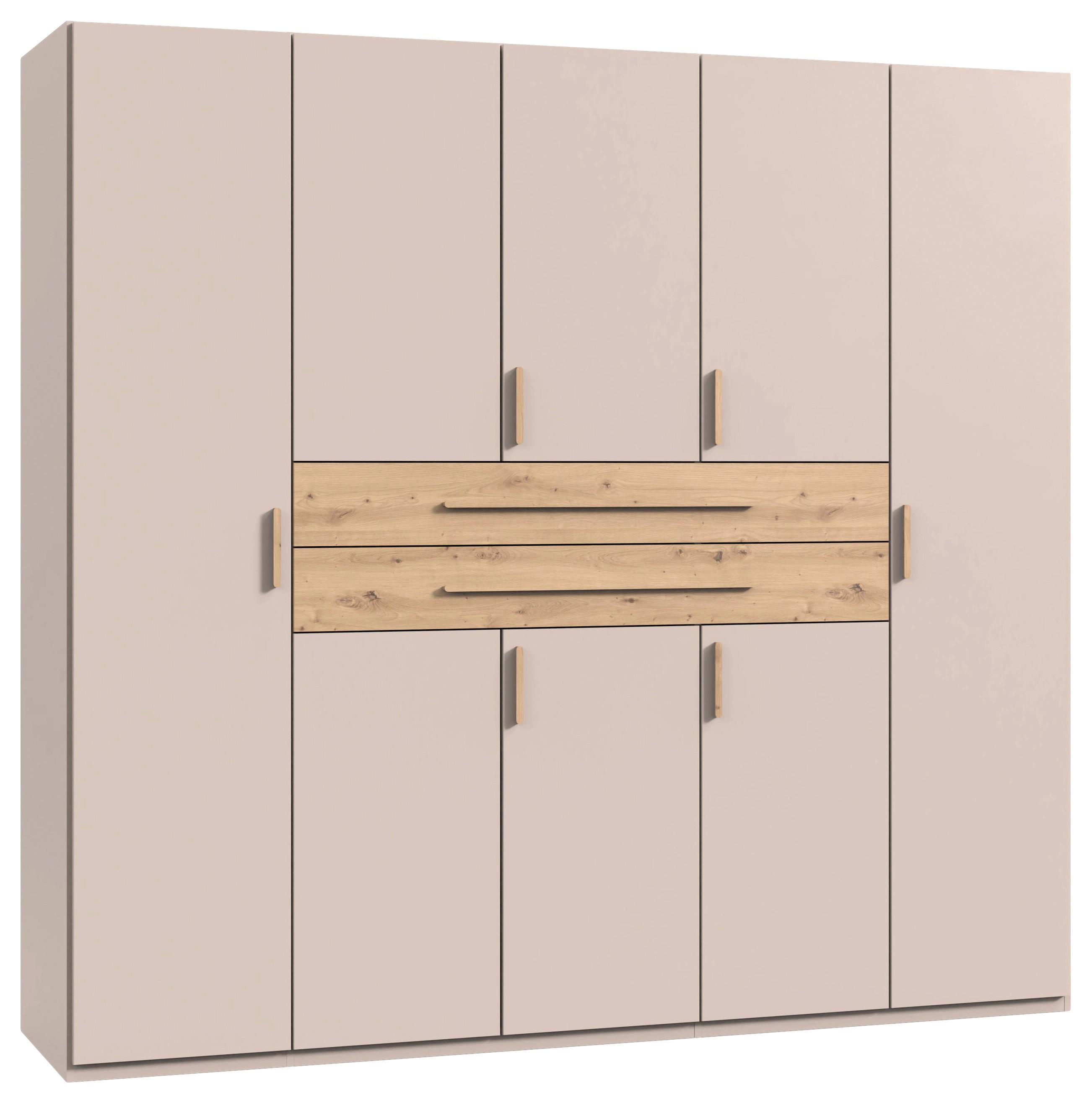 Kleiderschrank Lumio Kaschmir/Eiche Artisan - Kaschmir/Eiche Artisan, KONVENTIONELL, Holzwerkstoff (225/208/58cm) - Modern Living