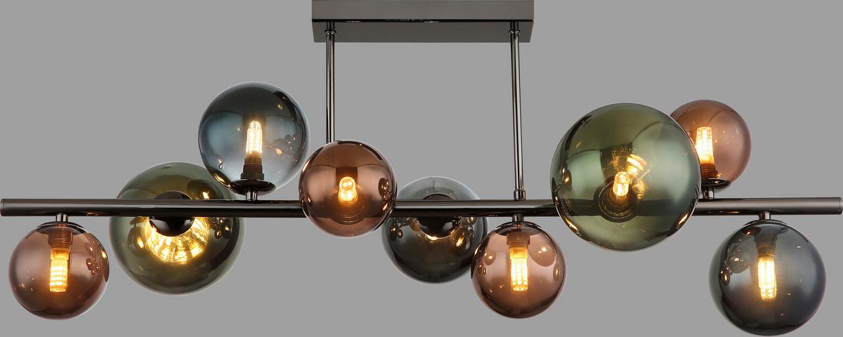 LAMPA SUFITOWA LULA - szary, Design, metal/szkło (87/30/38cm) - Collet's Monde