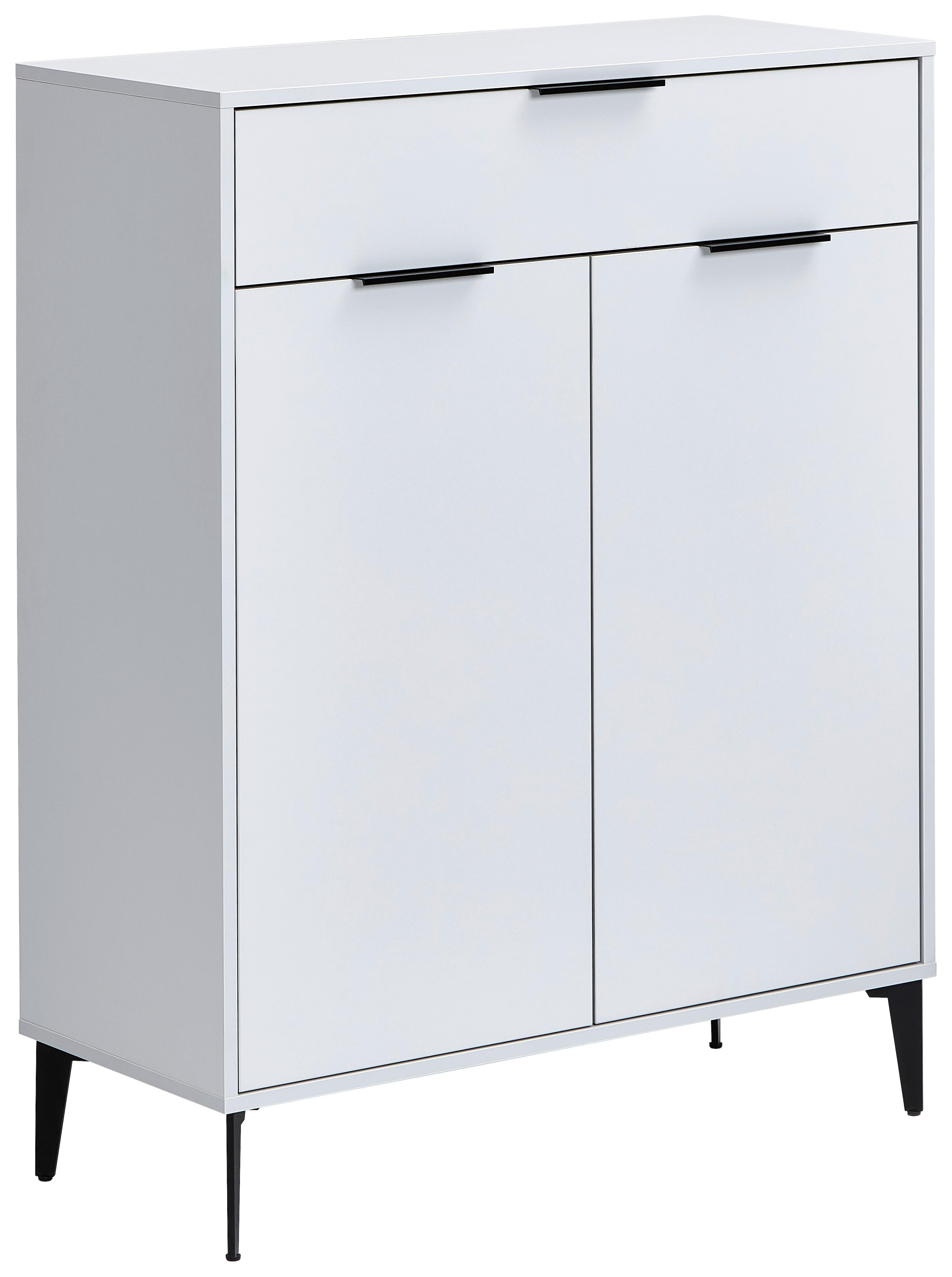 SZAFKA NA BUTY JOLLY - antracytowy/jasnoszary, Modern, materiał drewnopochodny/metal (92/117/40cm) - Hom`in