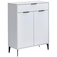 SZAFKA NA BUTY JOLLY - antracytowy/jasnoszary, Modern, materiał drewnopochodny/metal (92/117/40cm) - Hom`in