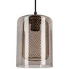 HÄNGLAMPA JIRMI - svart/guldfärgad, Modern, metall/glas (81/15,5/120cm) - Premium Living