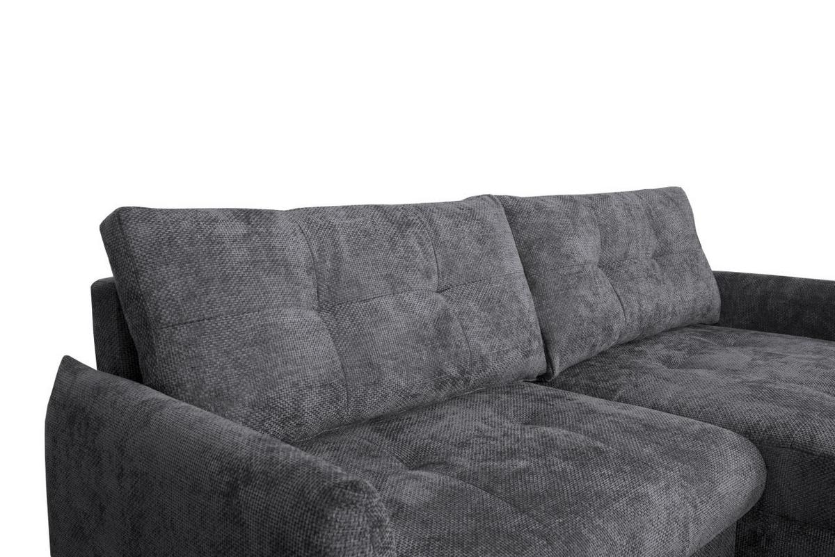 Coltar POLIS - antracit, Modern, textil (221/142cm) - Based