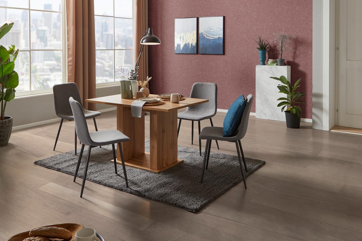Jedilna Miza Patrik, 120 X 80 Cm - barve hrasta, Moderno, leseni material (120/74/80cm) - Mömax
