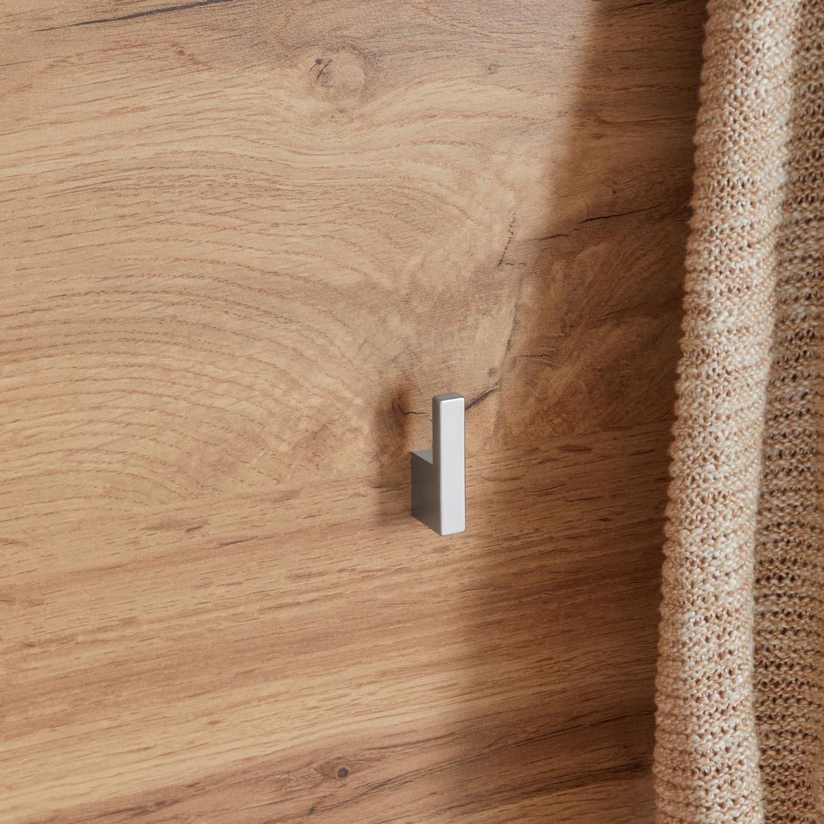 Garderobenpaneel in Eichefarben - Eichefarben/Eiche Wotan, Konventionell, Glas/Holzwerkstoff (126/163/30cm) - Mömax