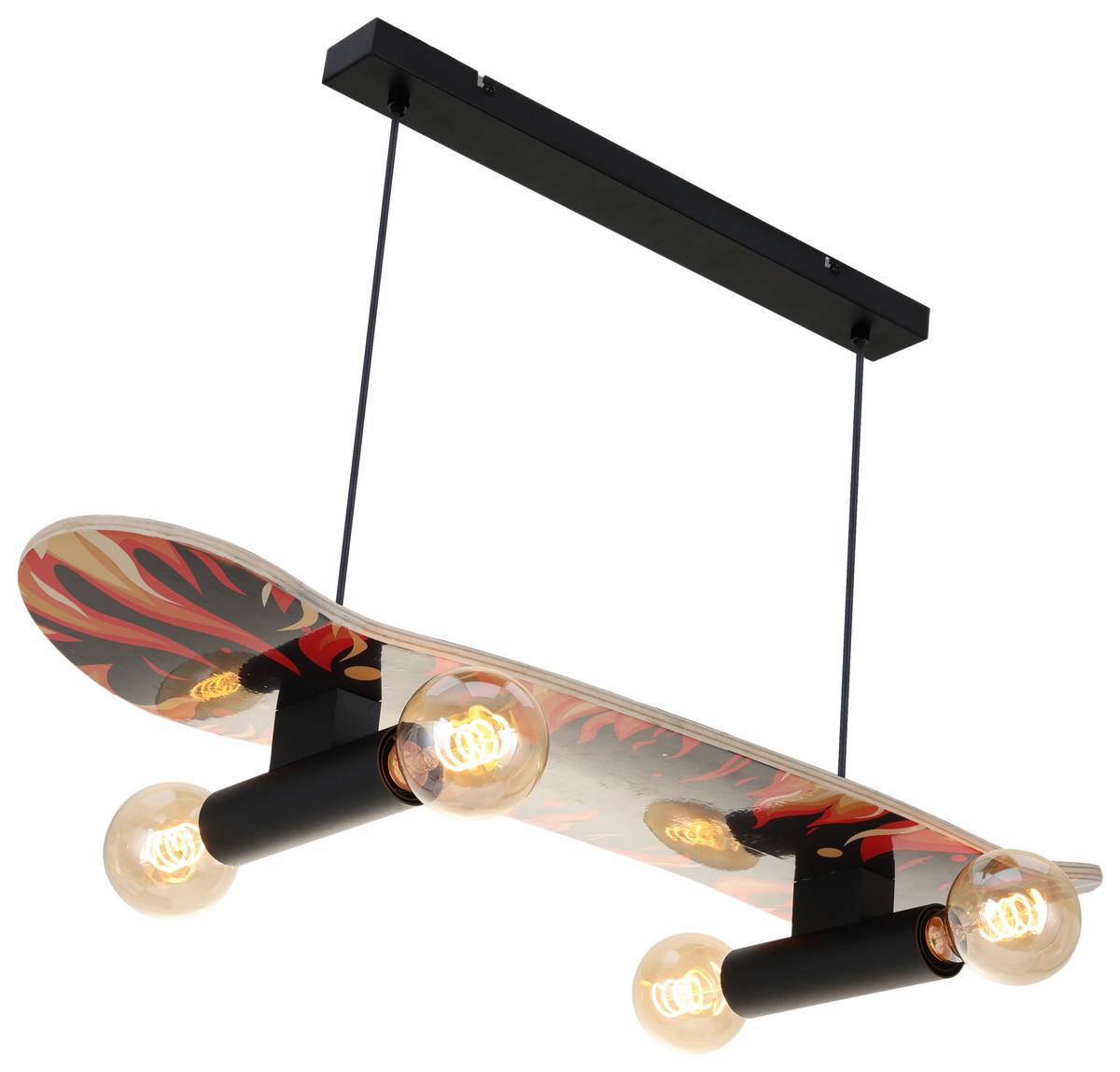 Hängeleuchte Sketi Schwarz max. 40 Watt - Schwarz, MODERN, Metall (78/20,5/120cm)