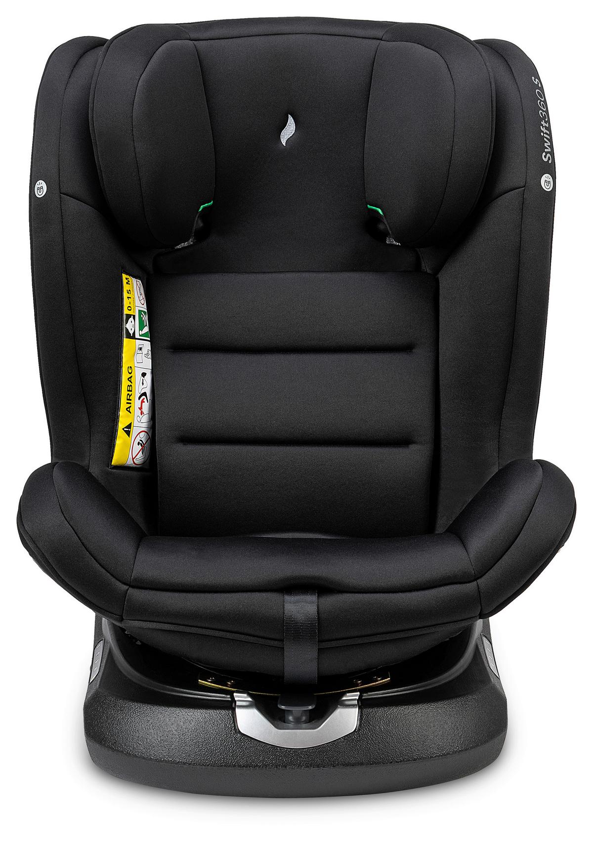 FOTELIK SAMOCHODOWY OBROTOWY SWIFT360S - czarny, Basics, tworzywo sztuczne/tkanina (44/60/50cm) - Osann