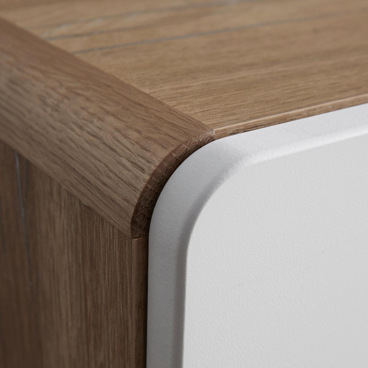 Sideboard Ronda  in Weiss/ Eichefarben - Eichefarben/Weiß, MODERN, Holzwerkstoff (158/91/40cm) - Premium Living
