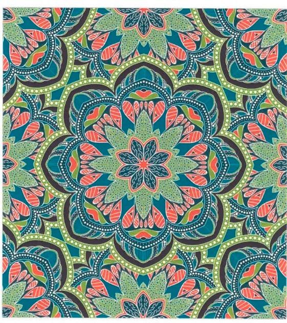 RĘCZNIK PLAŻOWY MANDALA - różnokolorowy, Konventionell, tkanina (220/240cm) - Esposa