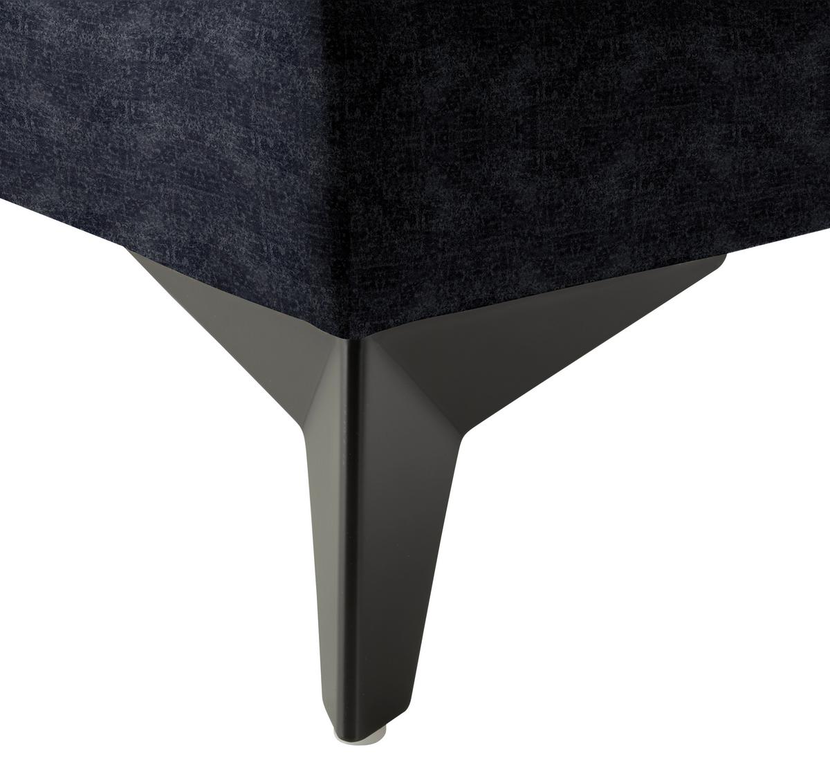 Wohnlandschaft Sierra Anthrazit - Anthrazit, Modern, Textil/Metall (181/364/230cm) - Mömax