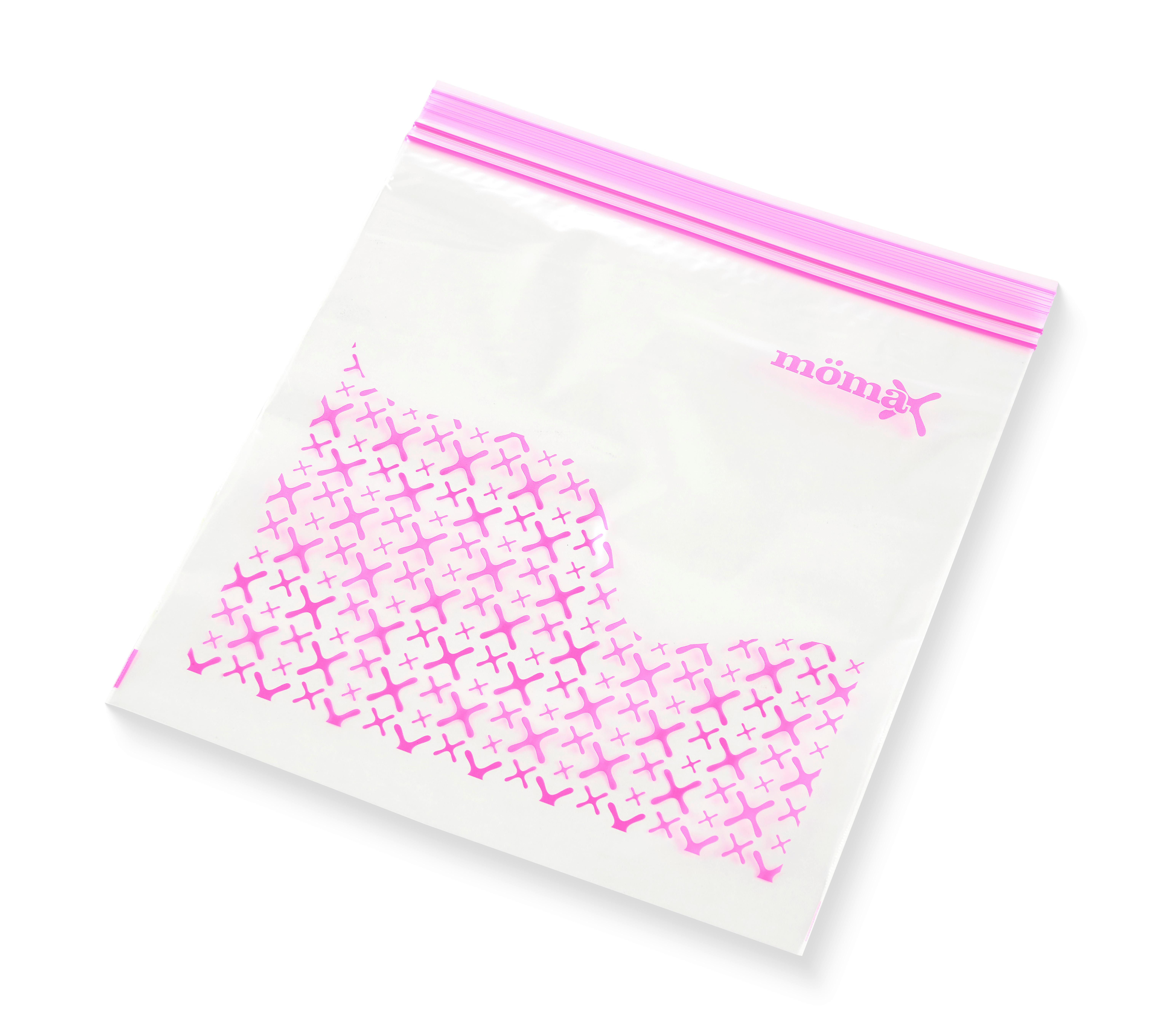 PLASTPÅSE MICHI - 2,5L - klar/pink, Klassisk, plast (24/24,2cm) - Mömax