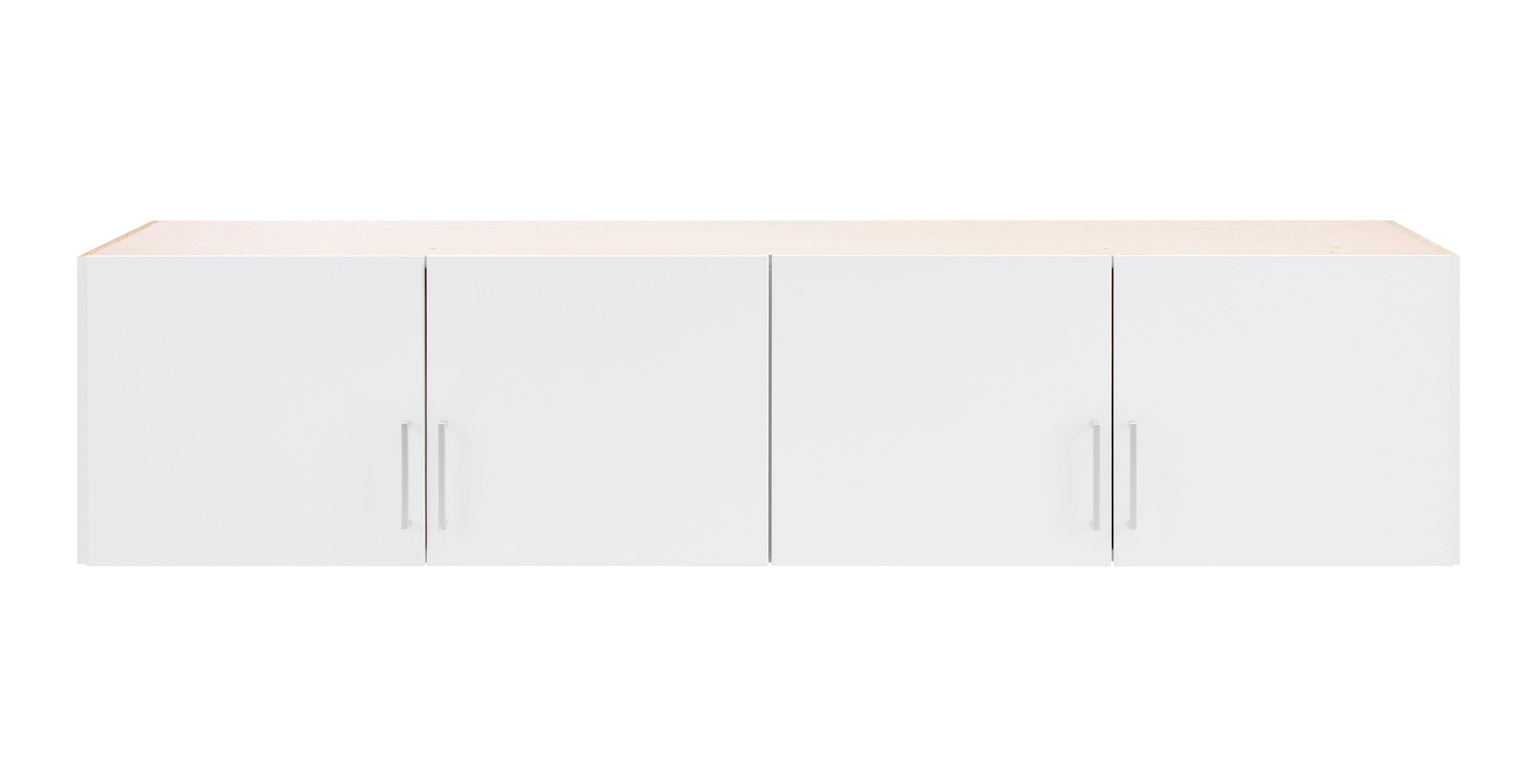 Nastavek Za Omaro Click -Tz- - bela/barve aluminija, Konvencionalno, umetna masa/leseni material (179/40/58cm)