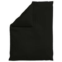 Bettdeckenbezug Woven Satin Schwarz ca. 155x220cm - Schwarz, Basics, Textil (155/220cm) - Schlafgut