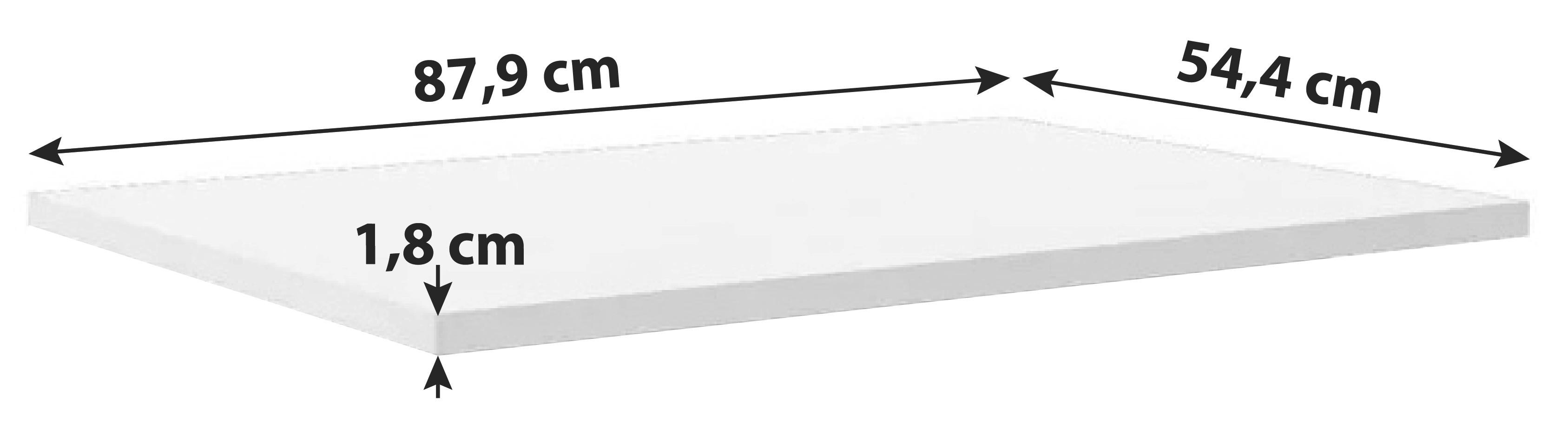 ZESTAW PÓŁEK WKŁADANYCH UNIT - brązowy, Modern, materiał drewnopochodny (87,9/1,8/54,4cm) - Ondega