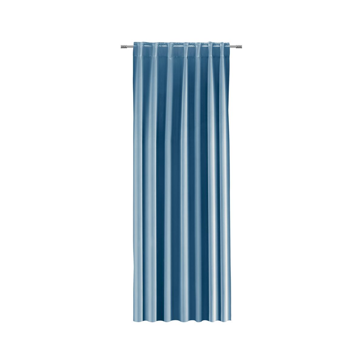 Verdunkelungsvorhang Riccardo Blau ca. 145x245cm - Blau, MODERN, Textil (140/245cm) - Premium Living