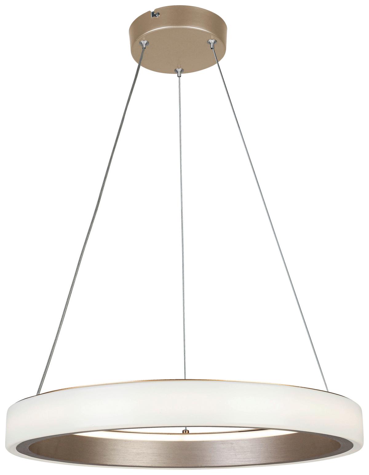 LAMPA WISZĄCA TERESA - biały/cappuccino, Trend, tworzywo sztuczne/metal (50/120cm) - Collet's Monde