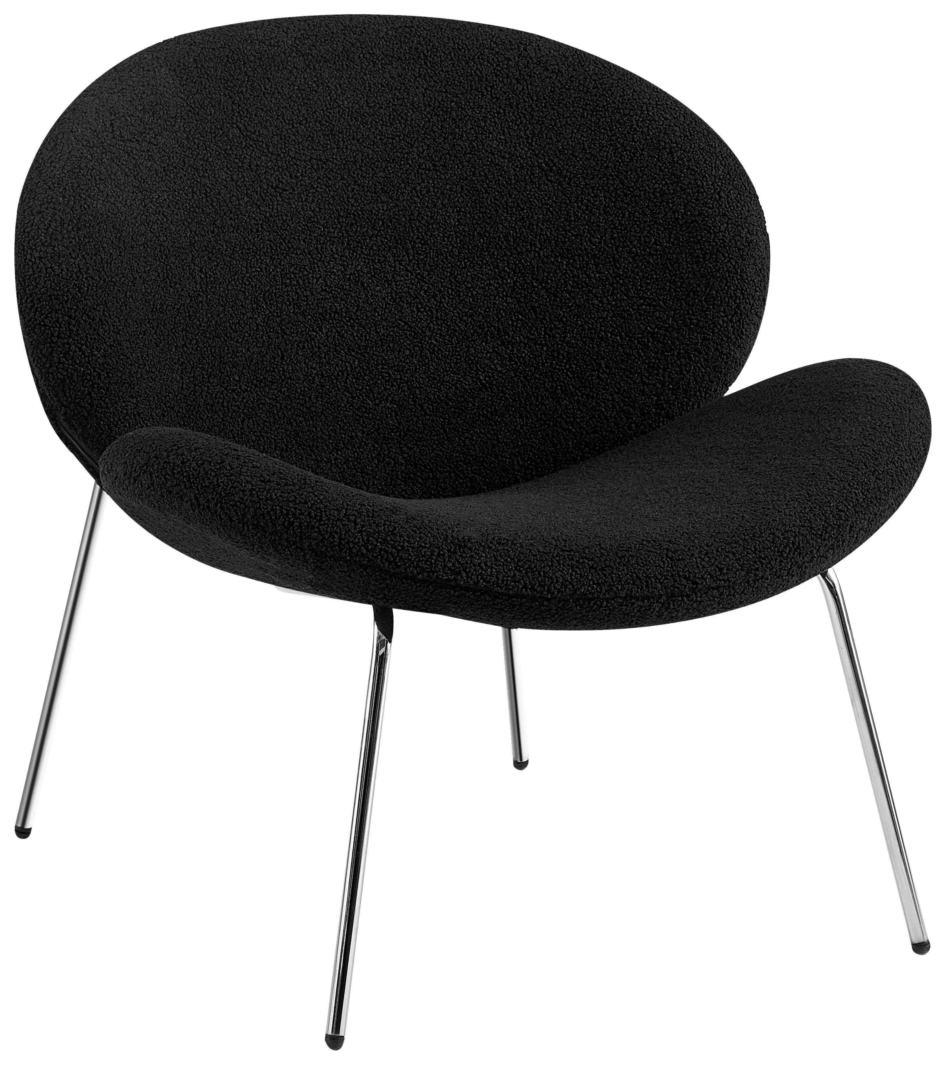 Szék Szett Jaden 125 - fekete/ezüstszínű, Modern, textil/fém (73,5/74/75cm) - Kayoom
