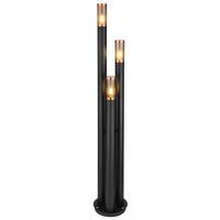 Außenleuchte Boston max. 23 Watt - Schwarz/Grau, Design, Kunststoff/Metall (28/170cm) - Globo