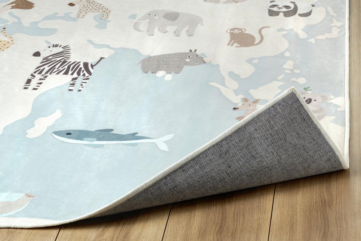 DYWAN DZIECIĘCY ZOONIA LIVING-KIDS8197 - kremowy/różnokolorowy, Design, tkanina (80/150cm) - Lindorug