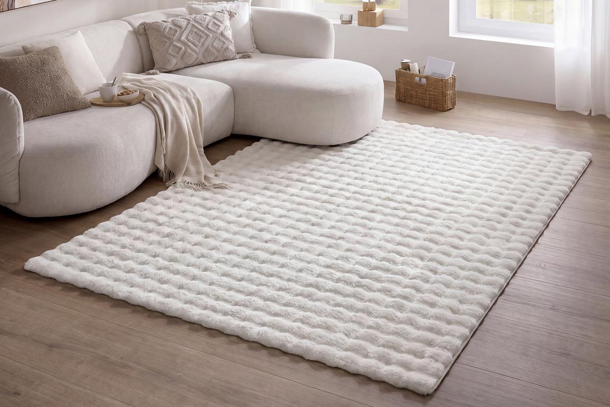 Veštačko Krzno 160x230cm Bubble 3 - krem, Moderno, tekstil (160/230cm) - Mömax