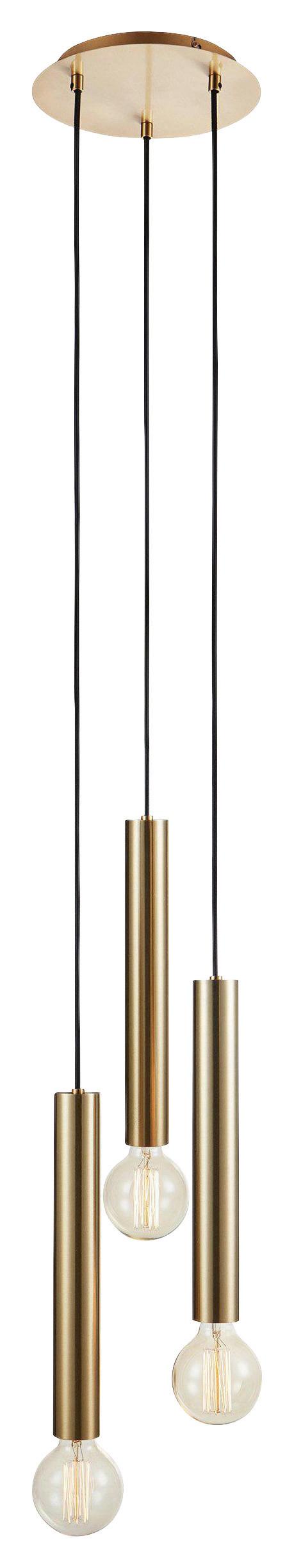 Pendelleuchte Sencillo Messingfarben max. 60 Watt - Messingfarben, Basics, Metall (25/25/35,5cm) - Markslöjd