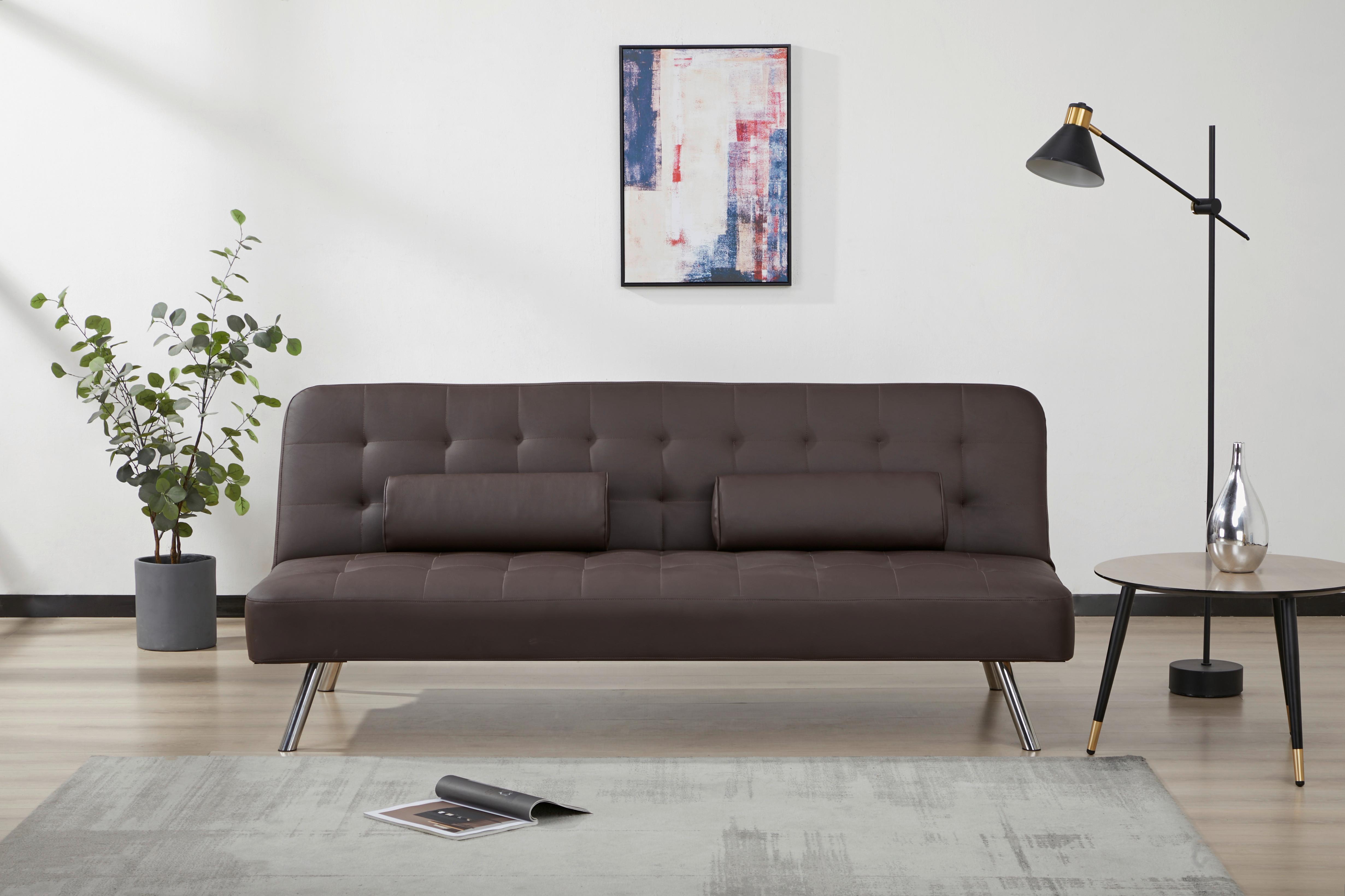 Canapea extensibila TOLEDO - maro, Modern, lemn/textil (190/78/92cm) - Mömax