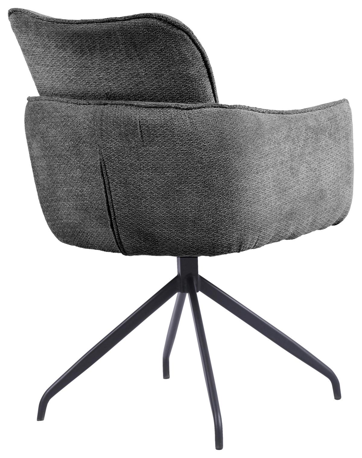 Stolica Lord - tamno siva/crna, Basics, drvo/metal (59/88/63cm) - Premium Living
