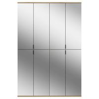 Garderobenschrank Projekt X ca. 122x193 cm Eiche Artisan - KONVENTIONELL, Glas/Holzwerkstoff (122/193/34cm) - MID.YOU