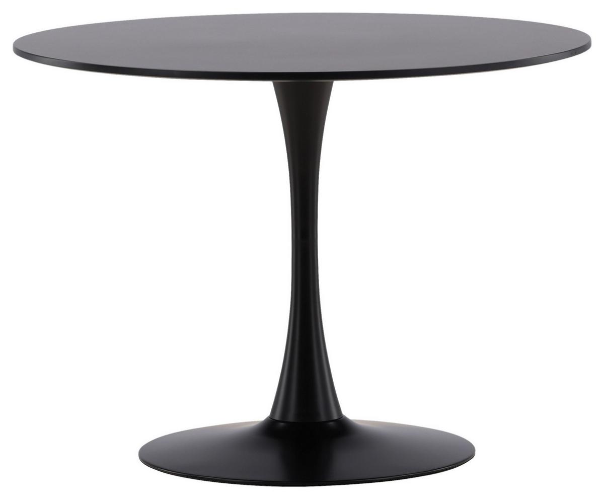 ESSTISCH GLADE - Schwarz, Design, Holzwerkstoff/Metall (100/100/74cm) - Livetastic