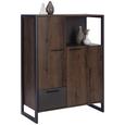 Komoda Visoka Steel - boje hrasta/smeđa, Lifestyle, drvni materijal/metal (88/119/40cm) - Modern Living Komoda Visoka Steel - boje hrasta/smeđa, Lifestyle, drvni materijal/metal (88/119/40cm) - Modern Living