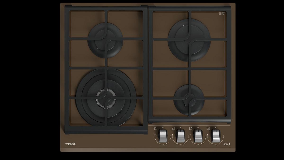 Plită pe gaz TEKA GZC 64320 LB BRICK BROWN - Modern (60/5/60cm) - Teka