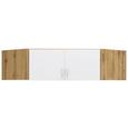 Nastavek Za Omaro Case - aluminij/hrast, Moderno, umetna masa/leseni material (120/39/54cm) - Modern Living