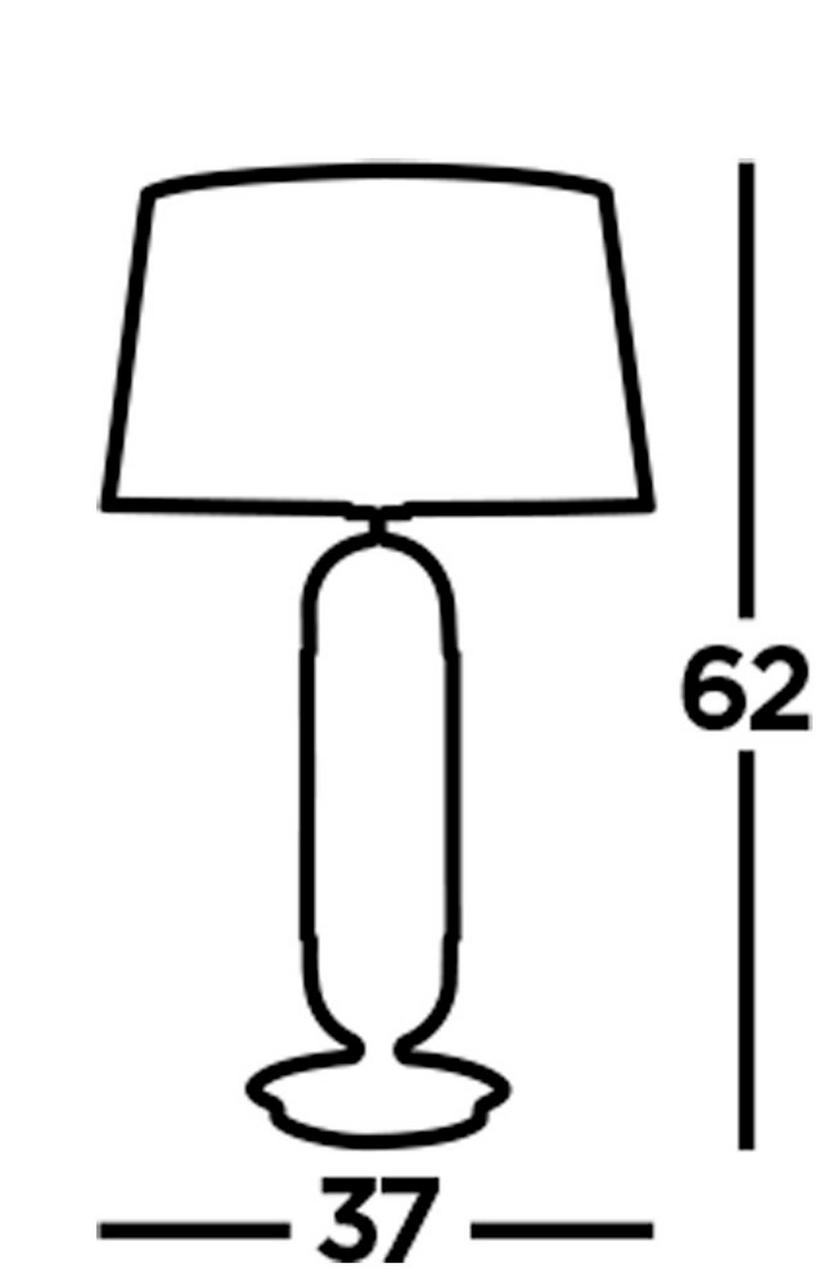 Asztali Lámpa Jazz Eu41431sb - fekete/sárgarézszínű, Lifestyle, textil/fém (37/37/63cm)